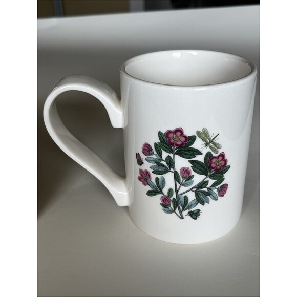 Set of 2 Portmeirion Botanic Garden Hydrangea Forget Me Nots Coffee Yea Mugs - Picture 9 of 14